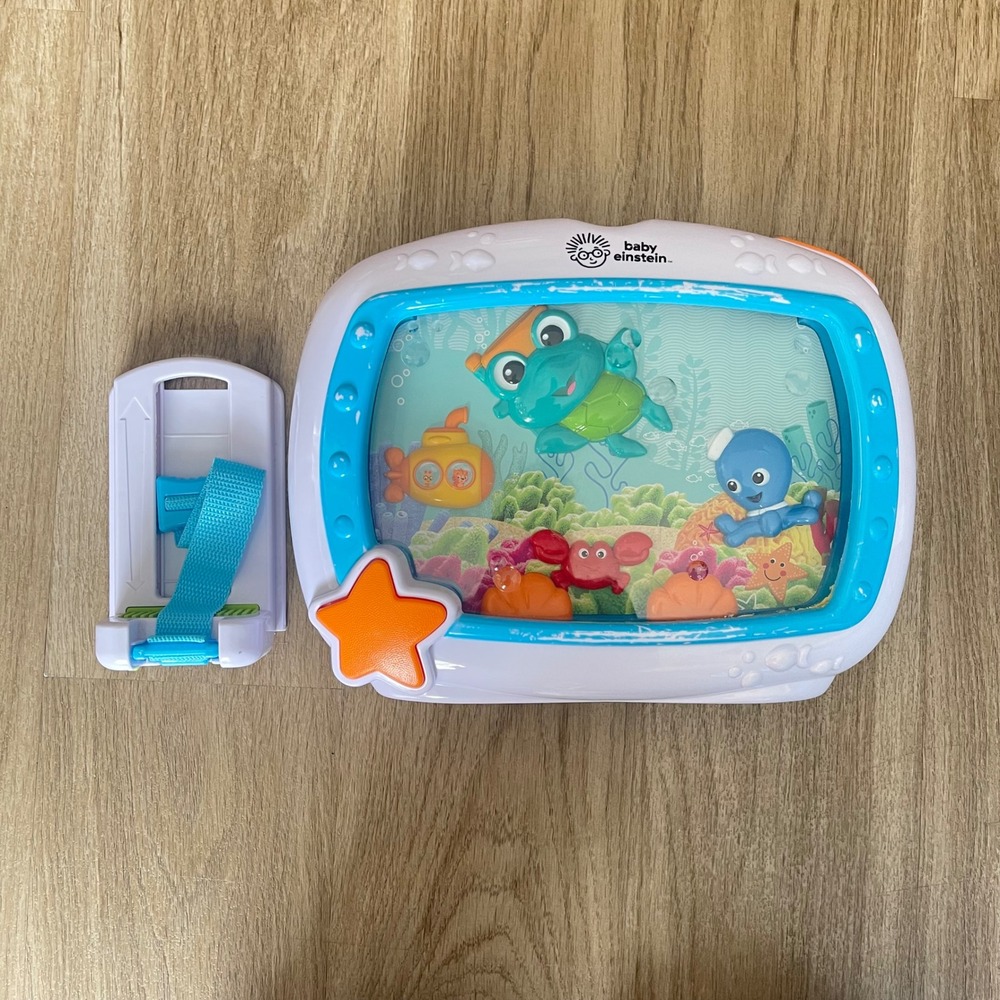 Baby Einstein Sea Dreams Sleep Soother Music Crib Toy Fish Tank Aquarium Works